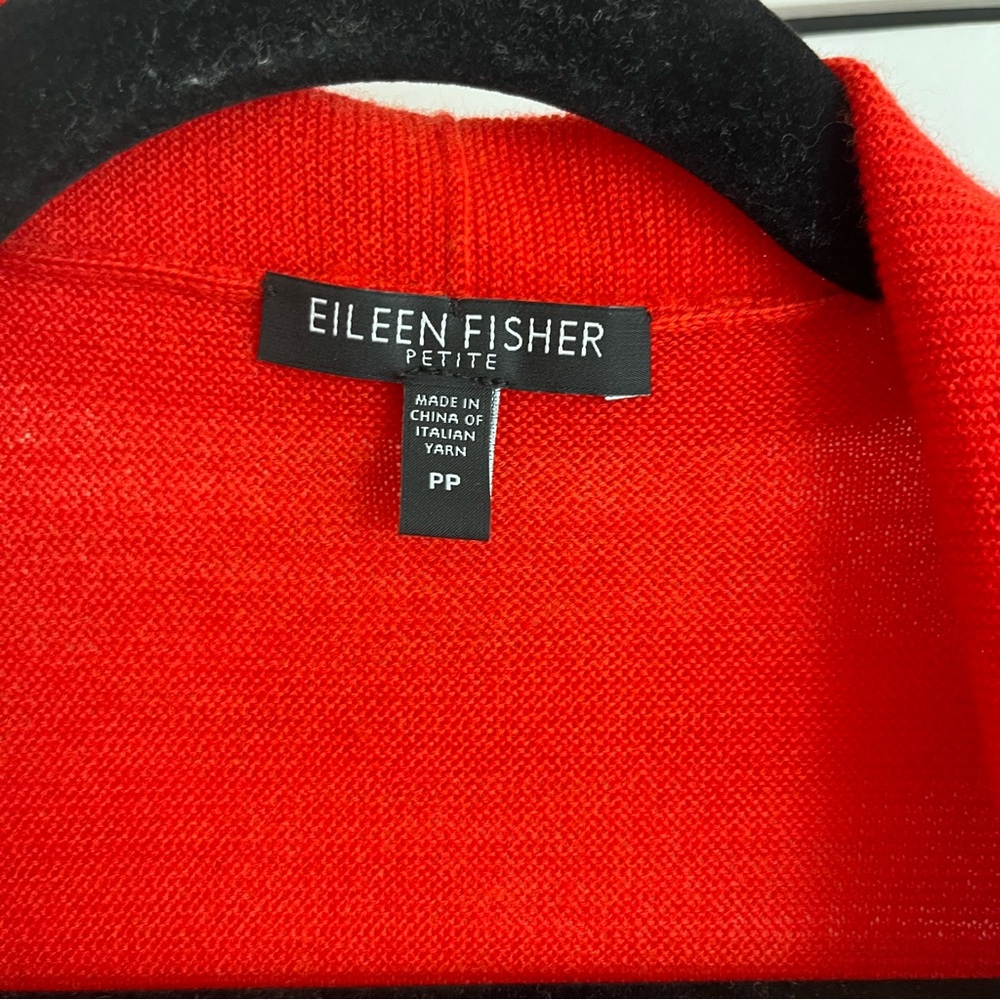 EILEEN FISHER | Petite Res Merino Wool Drape Cardigan Sweater - Picture 4 of 11